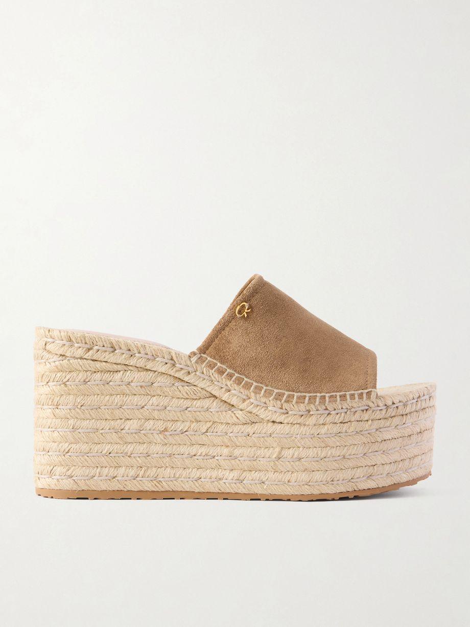 60 Suede platform espadrille sandals by GIANVITO ROSSI