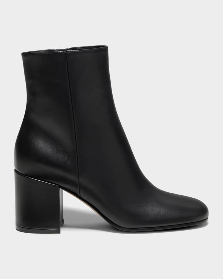 70mm Joelle Leather Booties by GIANVITO ROSSI