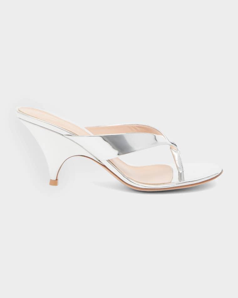 70mm Patent Leather Thong Sandals by GIANVITO ROSSI