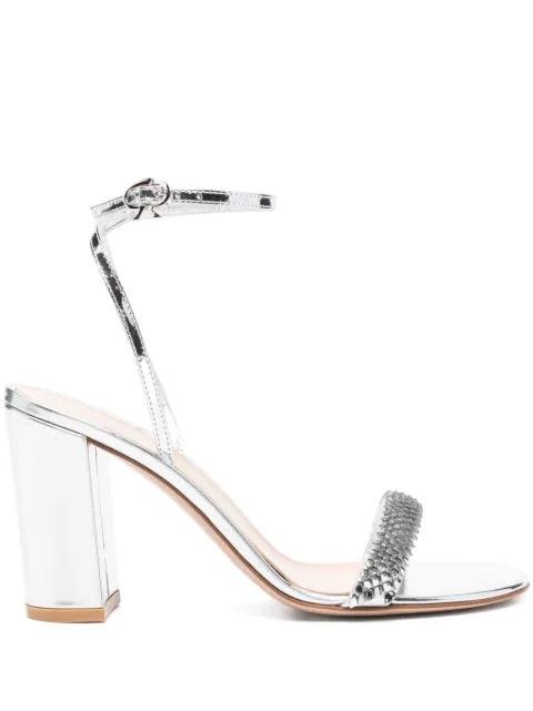 80mm leather sandals by GIANVITO ROSSI