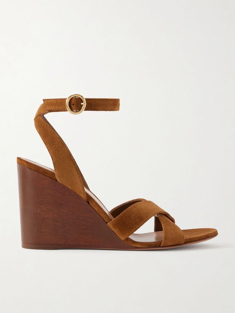 85 suede wedge sandals by GIANVITO ROSSI