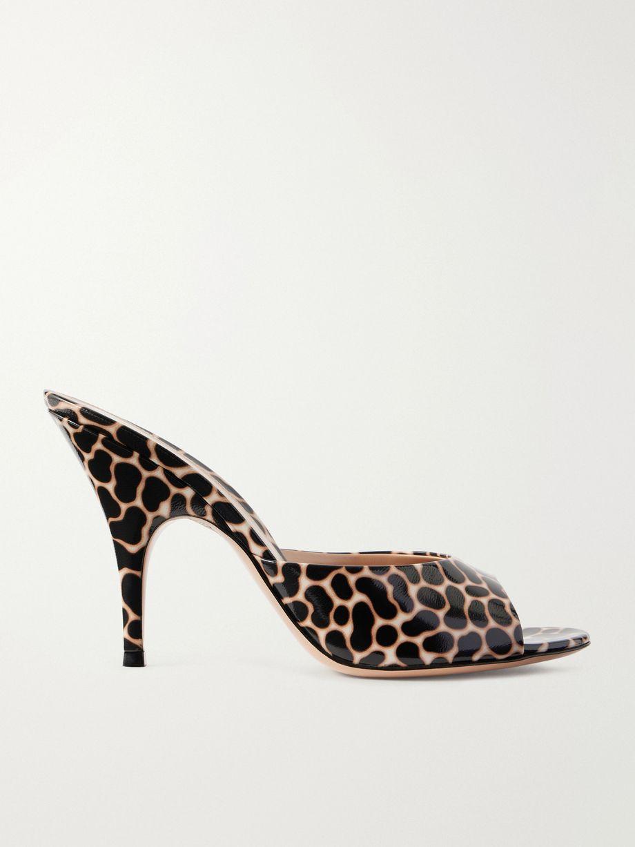 95 leopard-print leather mules by GIANVITO ROSSI