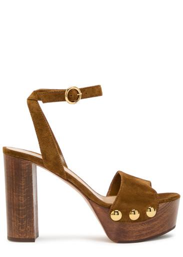 Ardéa 110 platform suede sandals by GIANVITO ROSSI