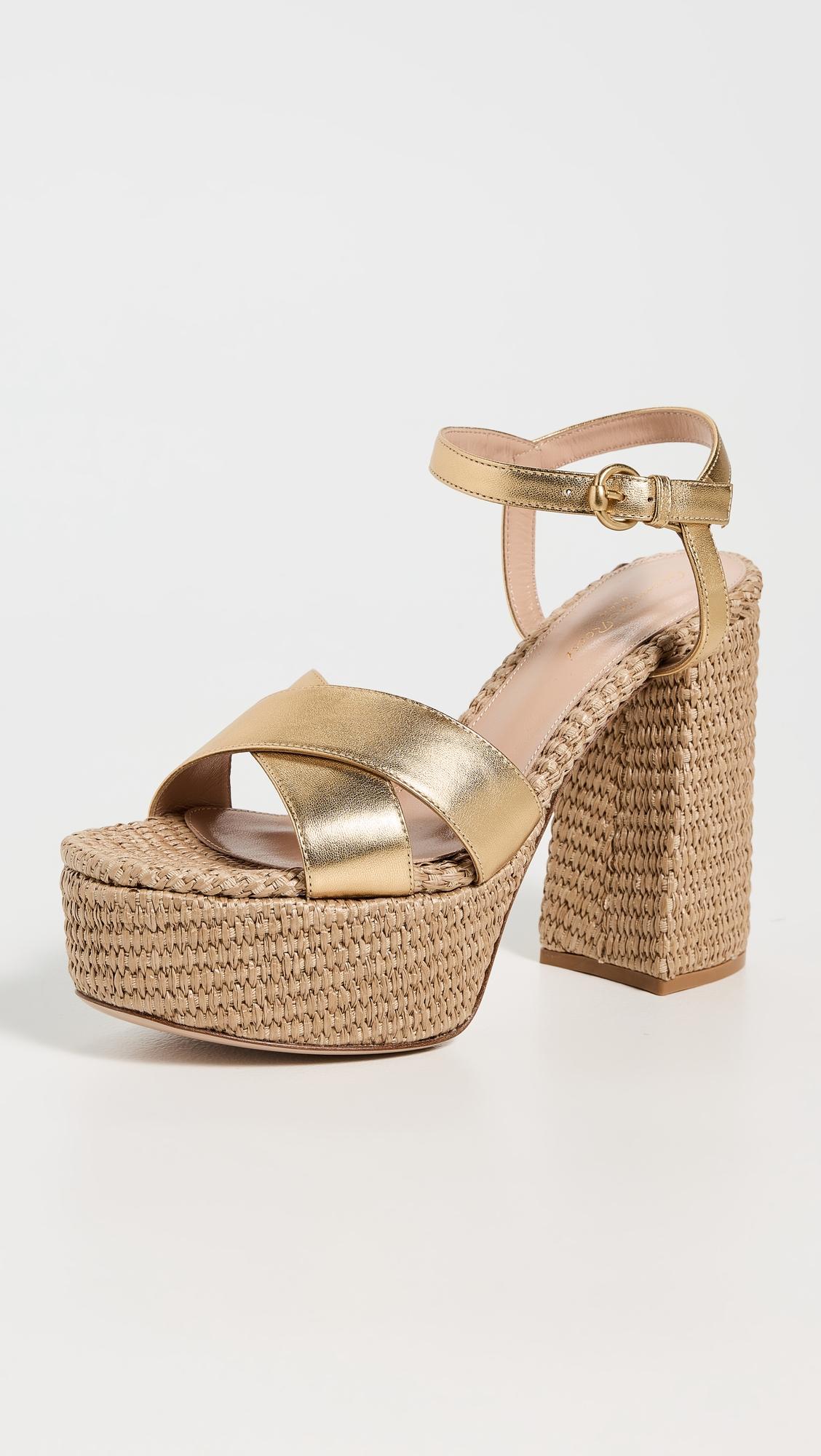 Bebe Nappa Silk Washed Platform Heel by GIANVITO ROSSI