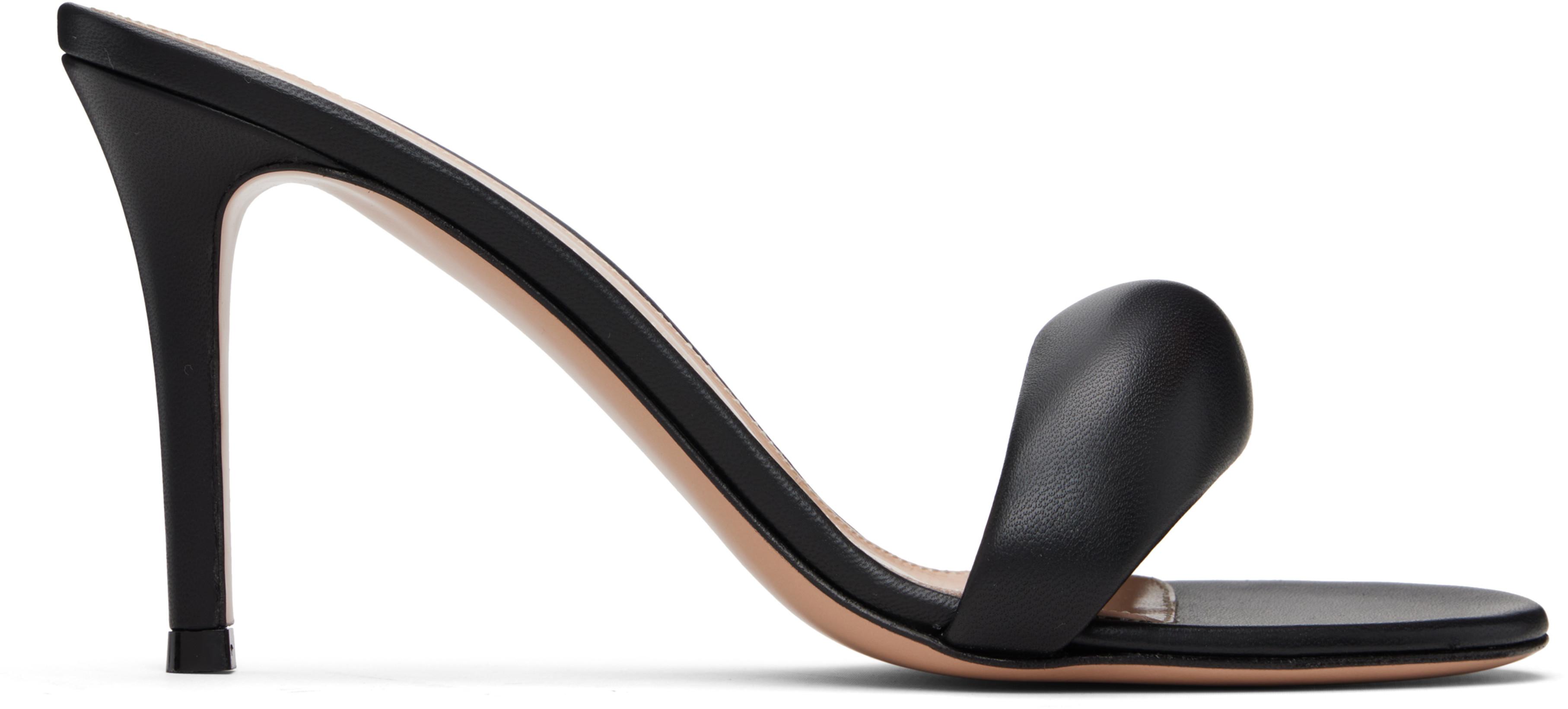 Black Bijoux Mule 85 Heeled Sandals by GIANVITO ROSSI