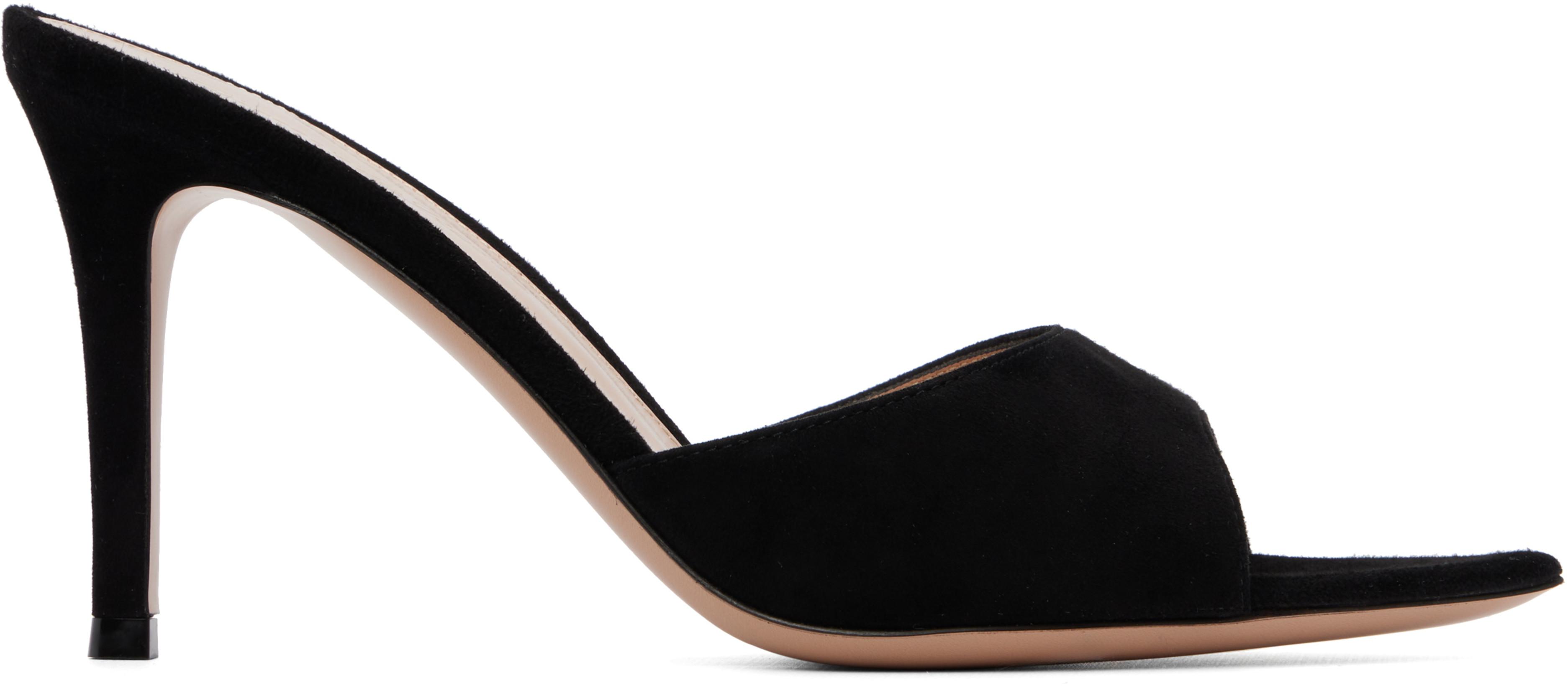Black Elle 85 Heeled Sandals by GIANVITO ROSSI