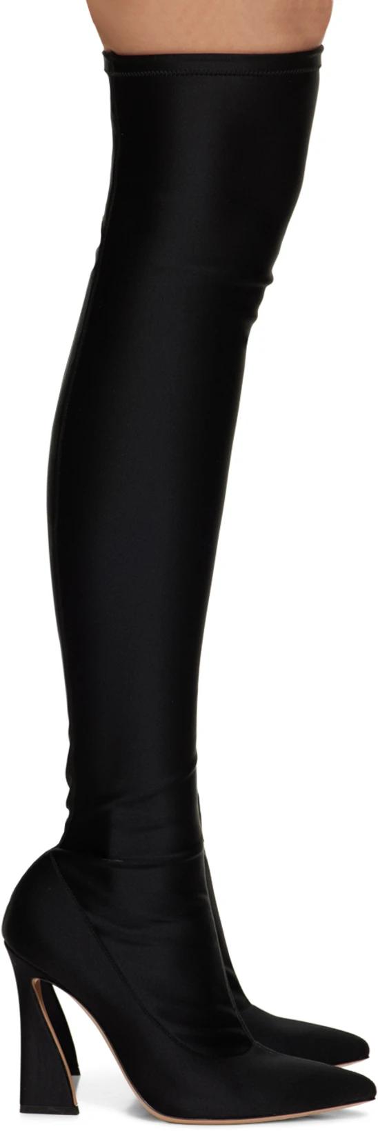 Black Vertigo Tall Boots by GIANVITO ROSSI