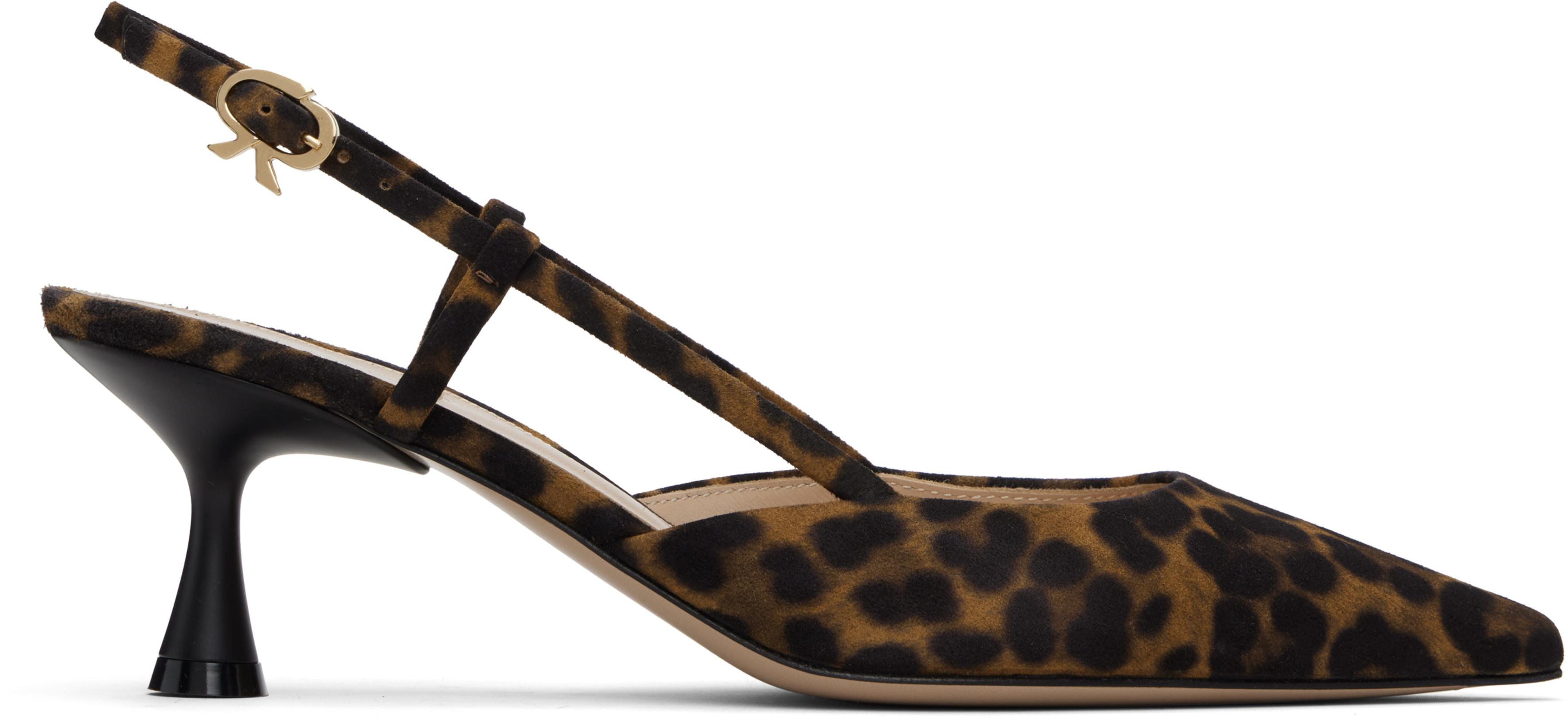 Brown Ascent 55 Heels by GIANVITO ROSSI