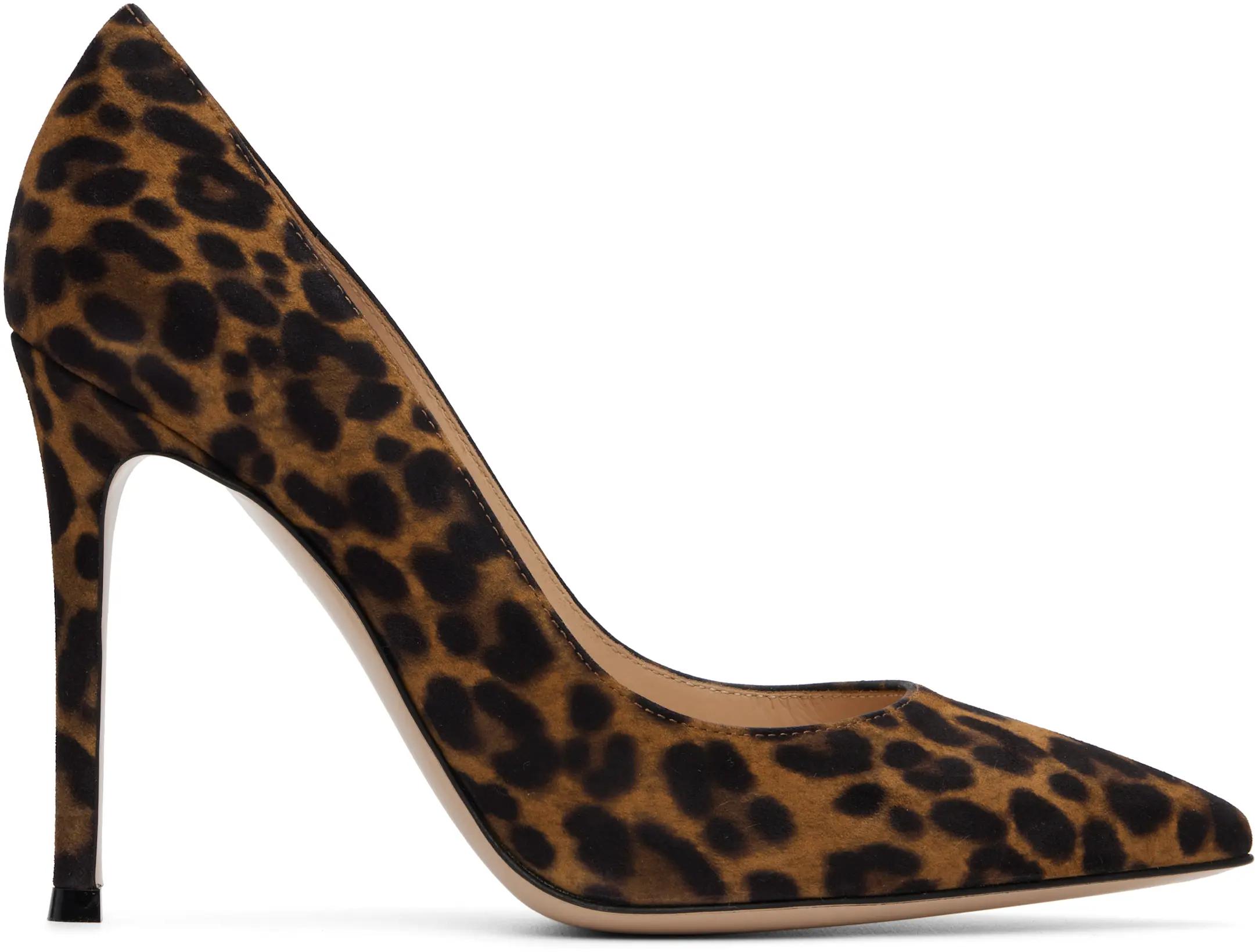 Brown Gianvito 105 Heels by GIANVITO ROSSI