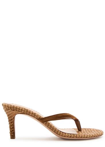 Calypso 70 raffia sandals by GIANVITO ROSSI