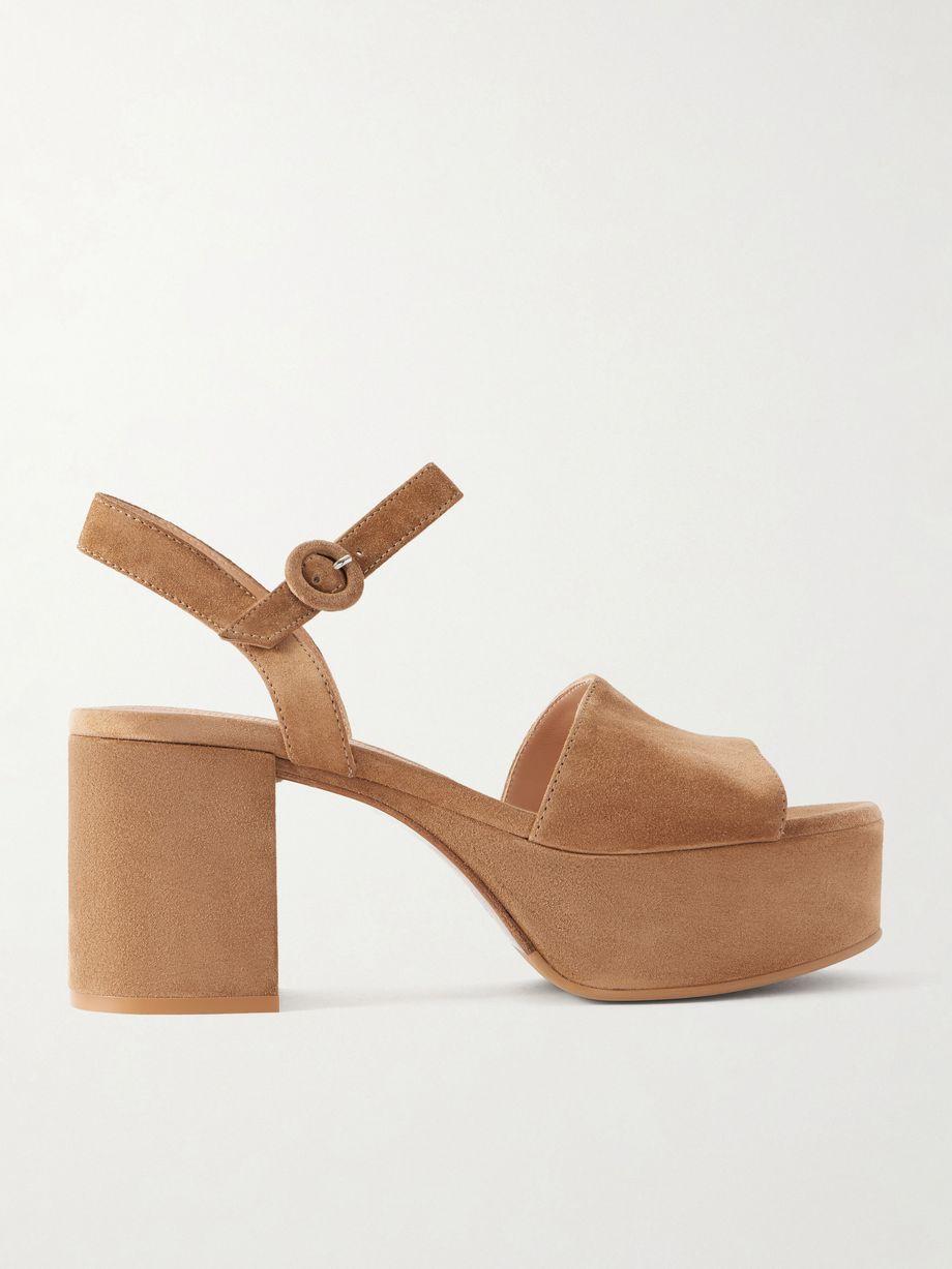 Carol 35 suede platform sandals by GIANVITO ROSSI