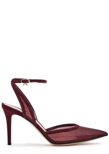 Dorotea 85 mesh and suede sandals by GIANVITO ROSSI