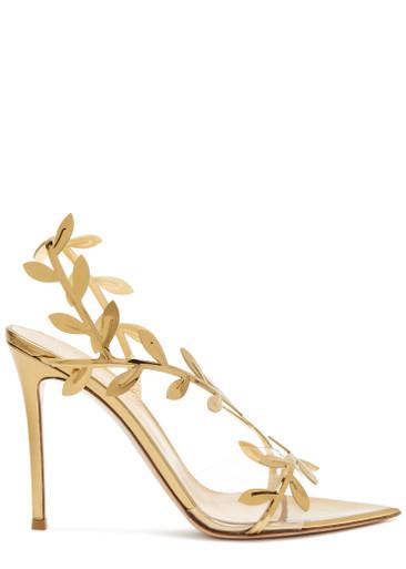Flavia 105 metallic leather sandals by GIANVITO ROSSI