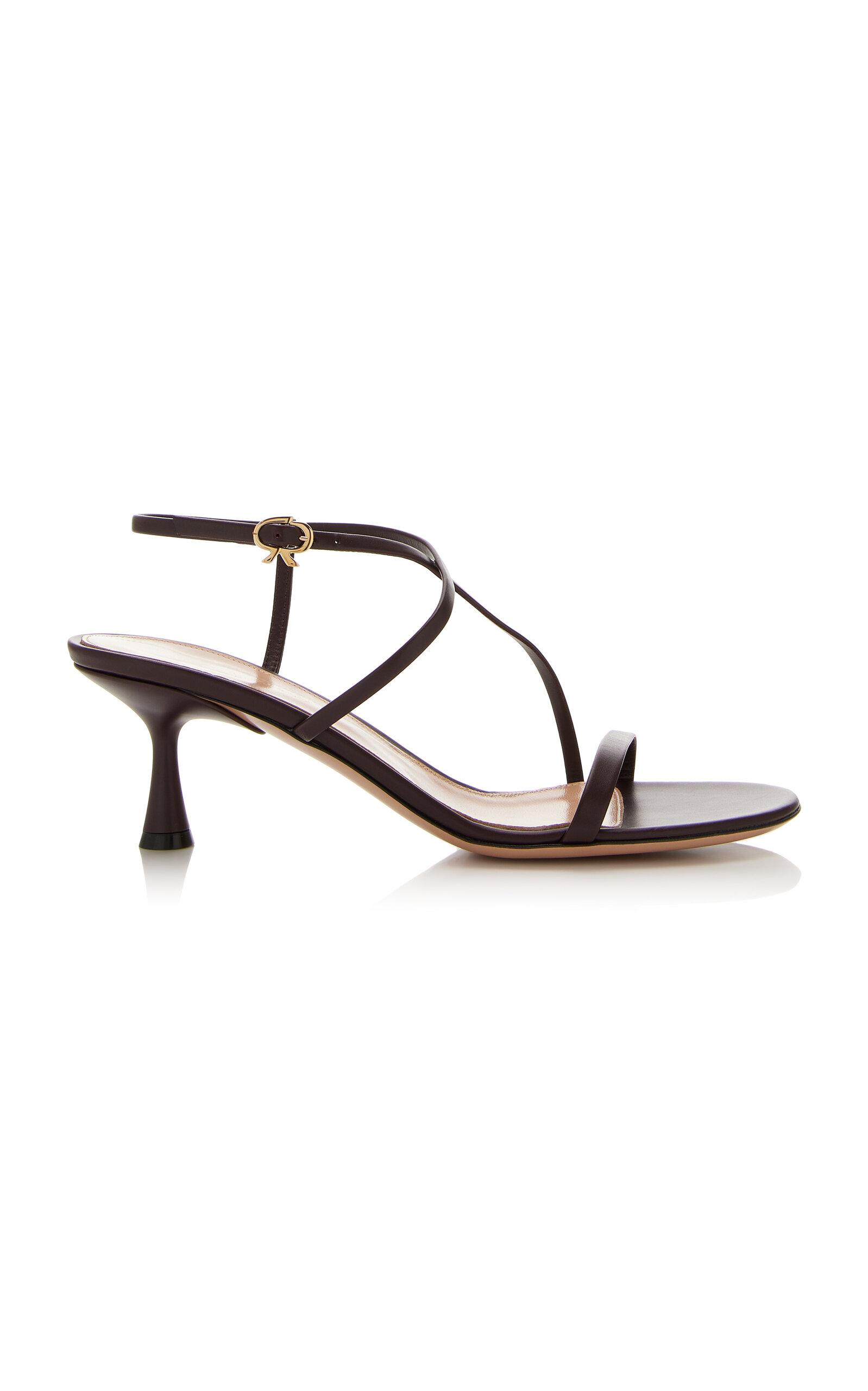 Gianvito Rossi Criss-Cross Leather Sandals - Moda Operandi by GIANVITO ROSSI