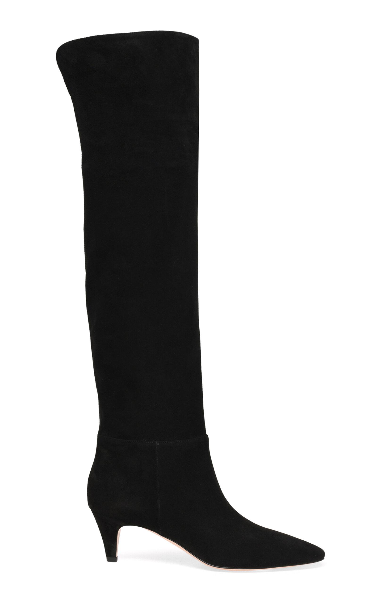 Gianvito Rossi Elise Suede Over-The-Knee Boots - Moda Operandi by GIANVITO ROSSI