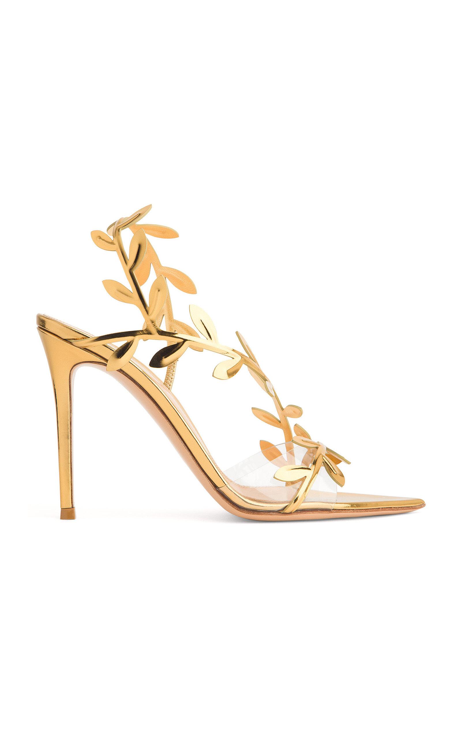 Gianvito Rossi Flavia Mirror-Effect Leather Sandals - Moda Operandi by GIANVITO ROSSI