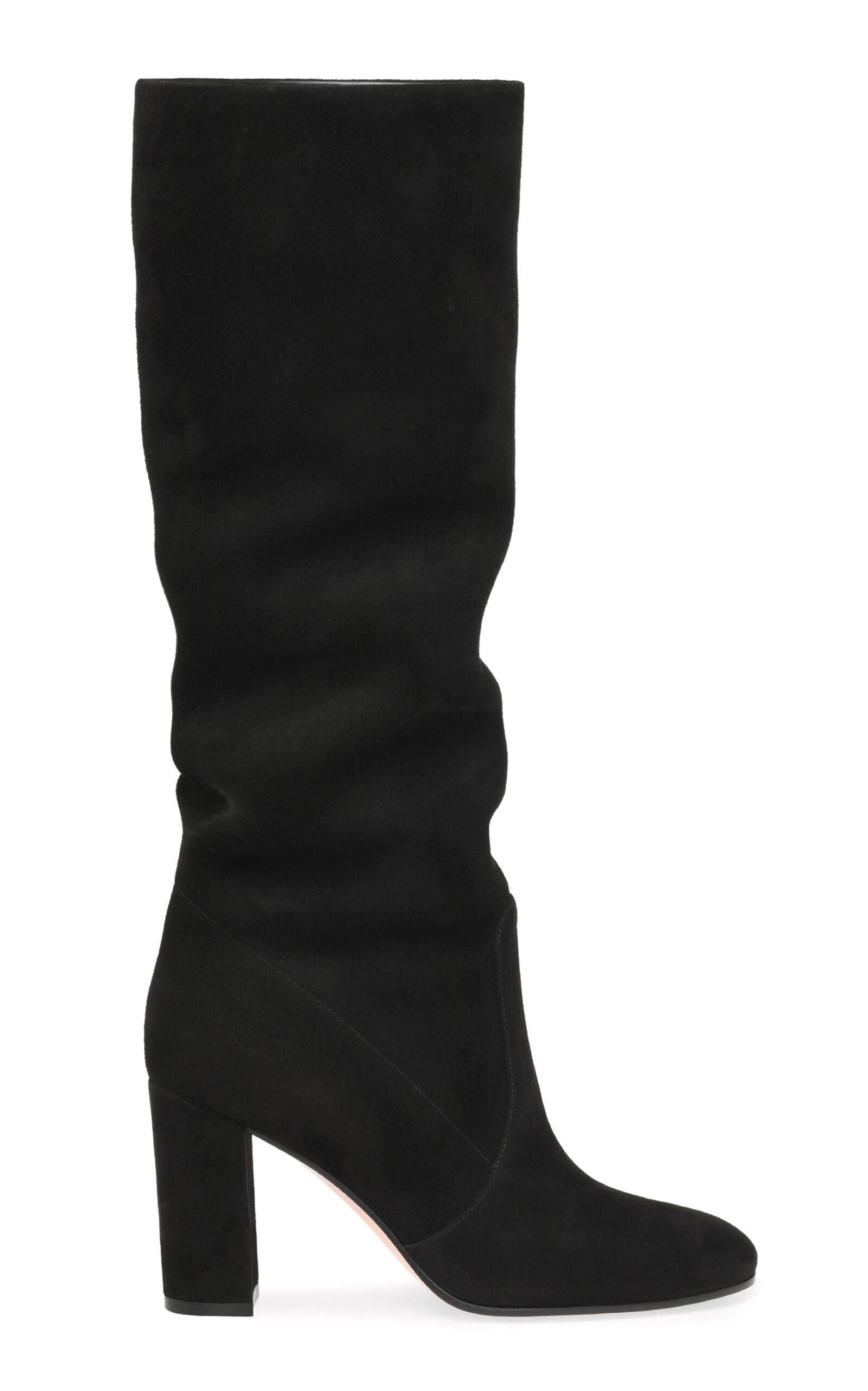 Gianvito Rossi Glen Suede Knee Boots - Moda Operandi by GIANVITO ROSSI