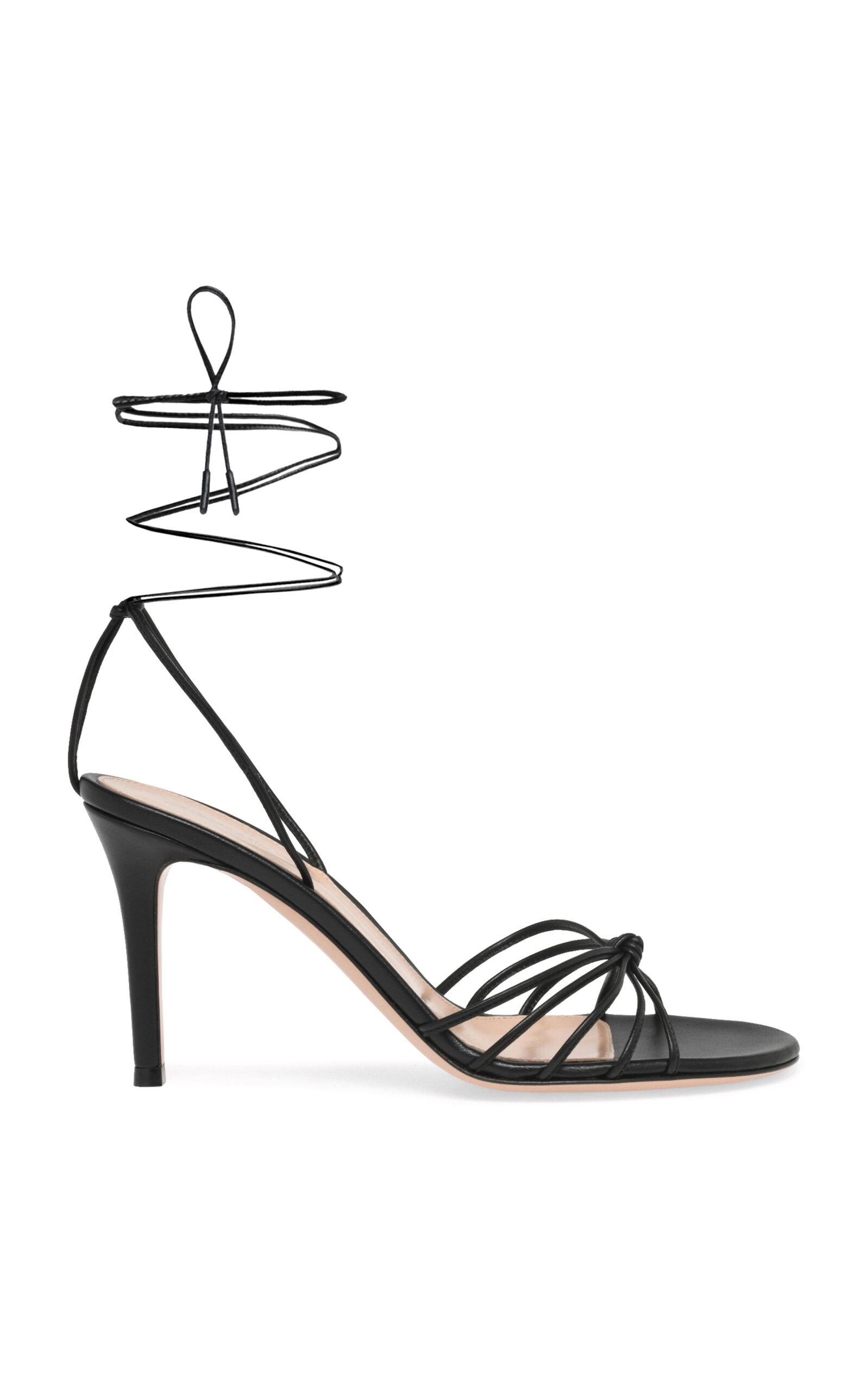 Gianvito Rossi Gwyneth Leather Sandals - Moda Operandi by GIANVITO ROSSI