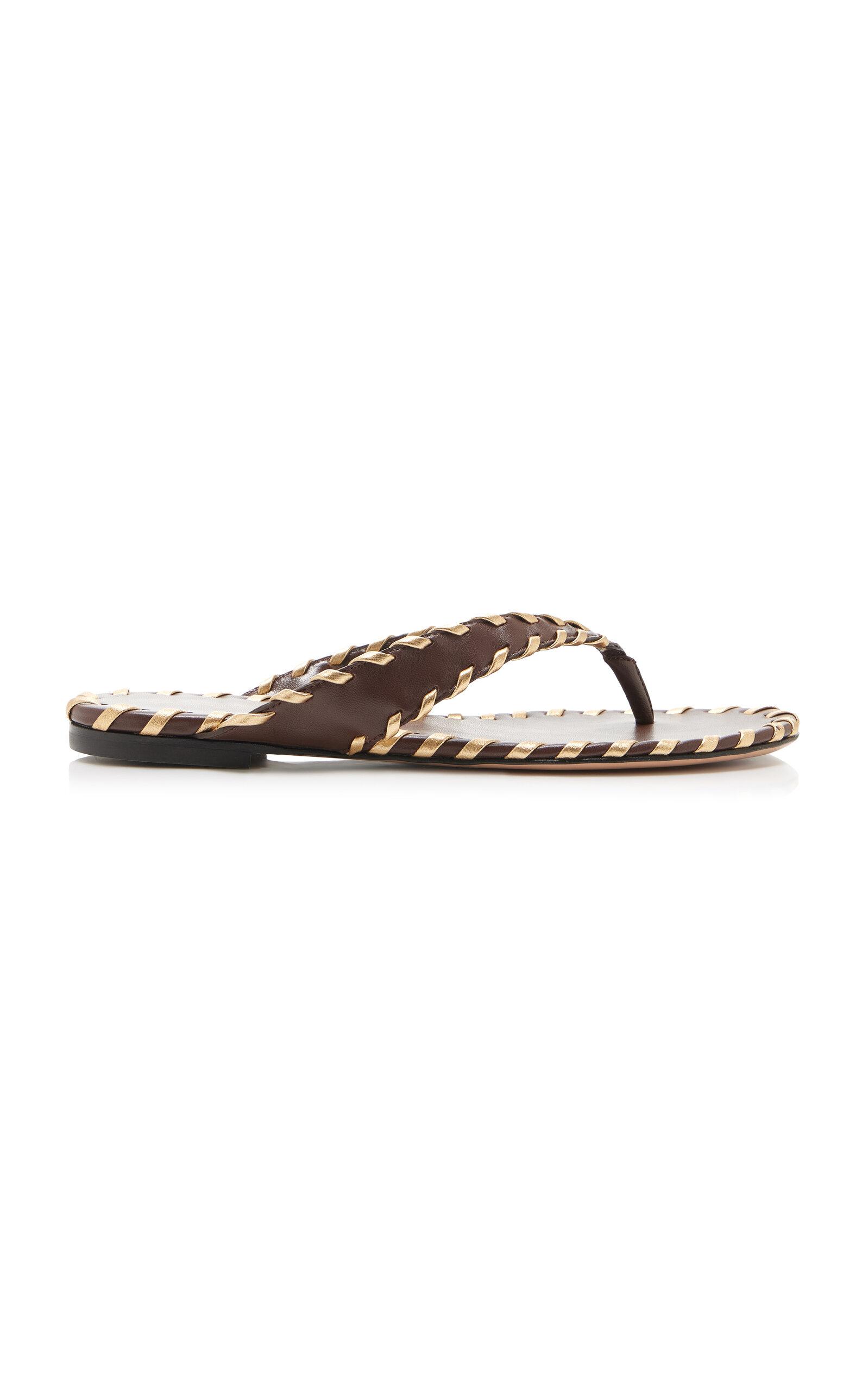 Gianvito Rossi Leather Sandals - Moda Operandi by GIANVITO ROSSI