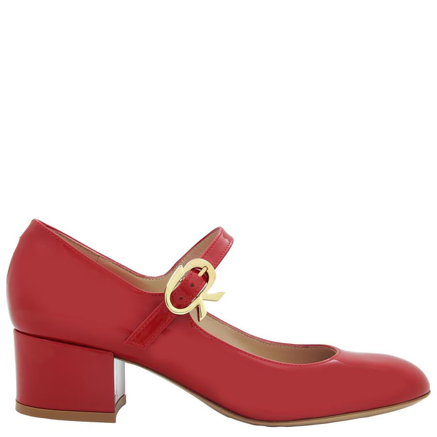 Gianvito Rossi Mary Ribbon Block Heel Pumps by GIANVITO ROSSI