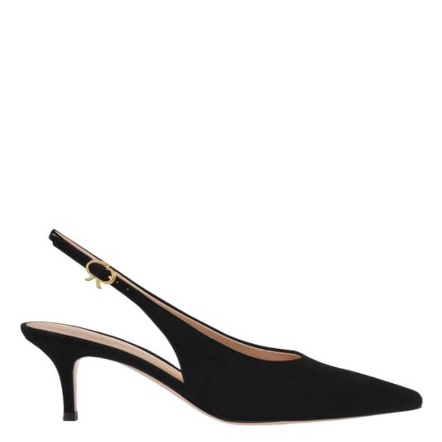 Gianvito Rossi Robbie Sling 55 Suede Slingback Pumps by GIANVITO ROSSI