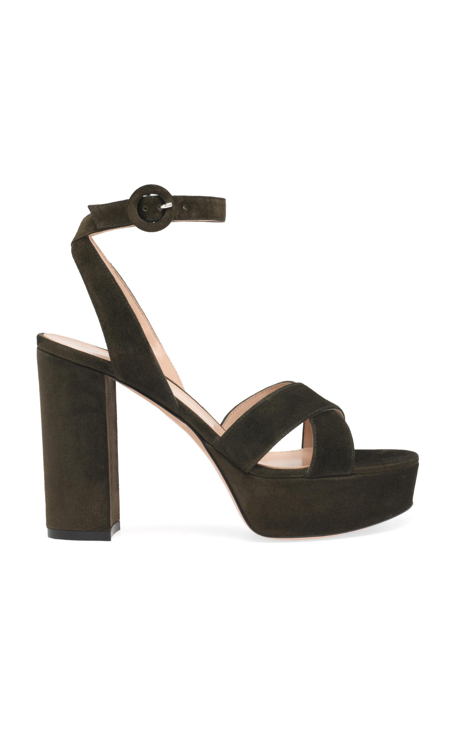 Gianvito Rossi Sabrina Platform Leather Sandals - Moda Operandi by GIANVITO ROSSI