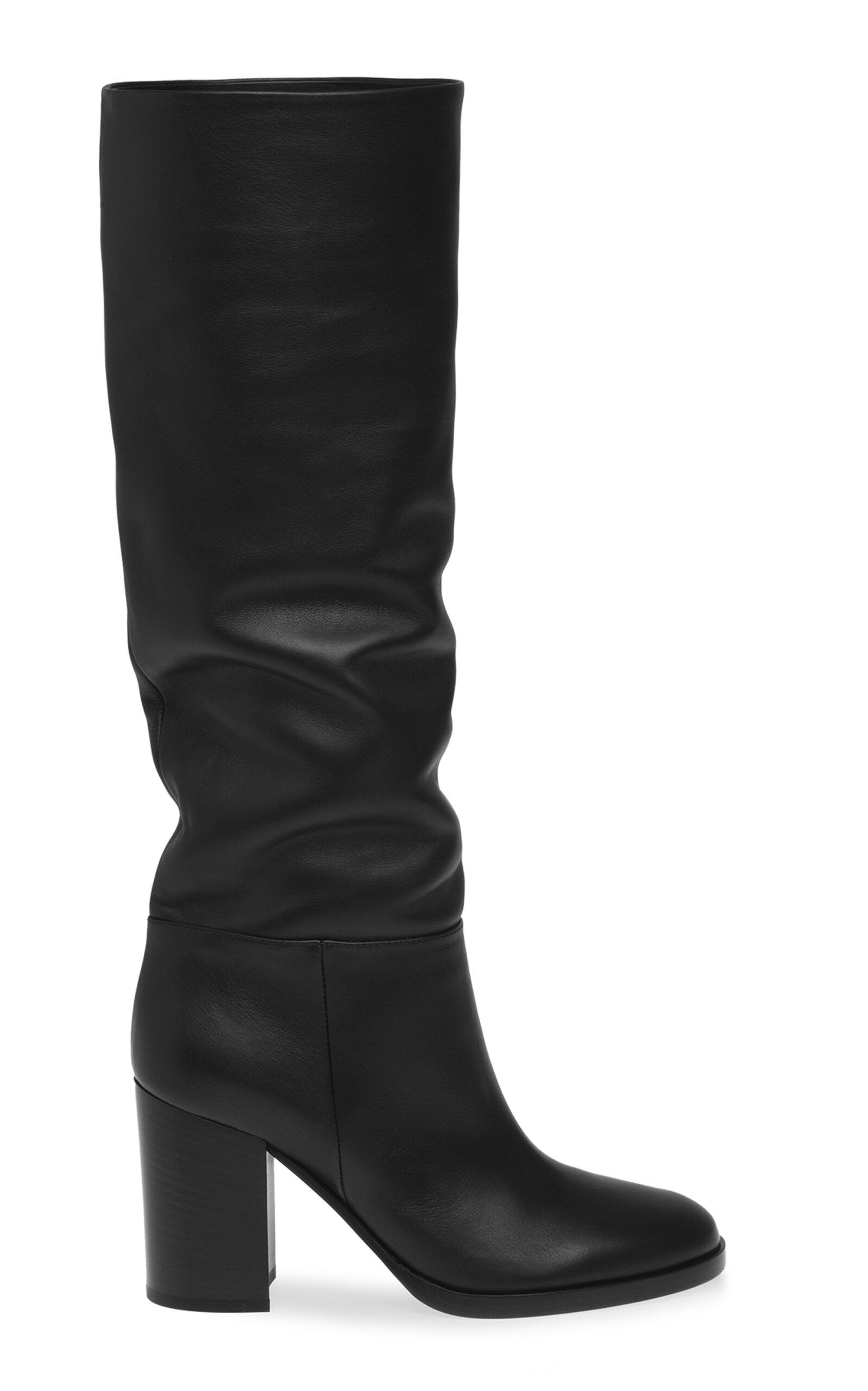 Gianvito Rossi Santiago Leather Knee Boots - Moda Operandi by GIANVITO ROSSI