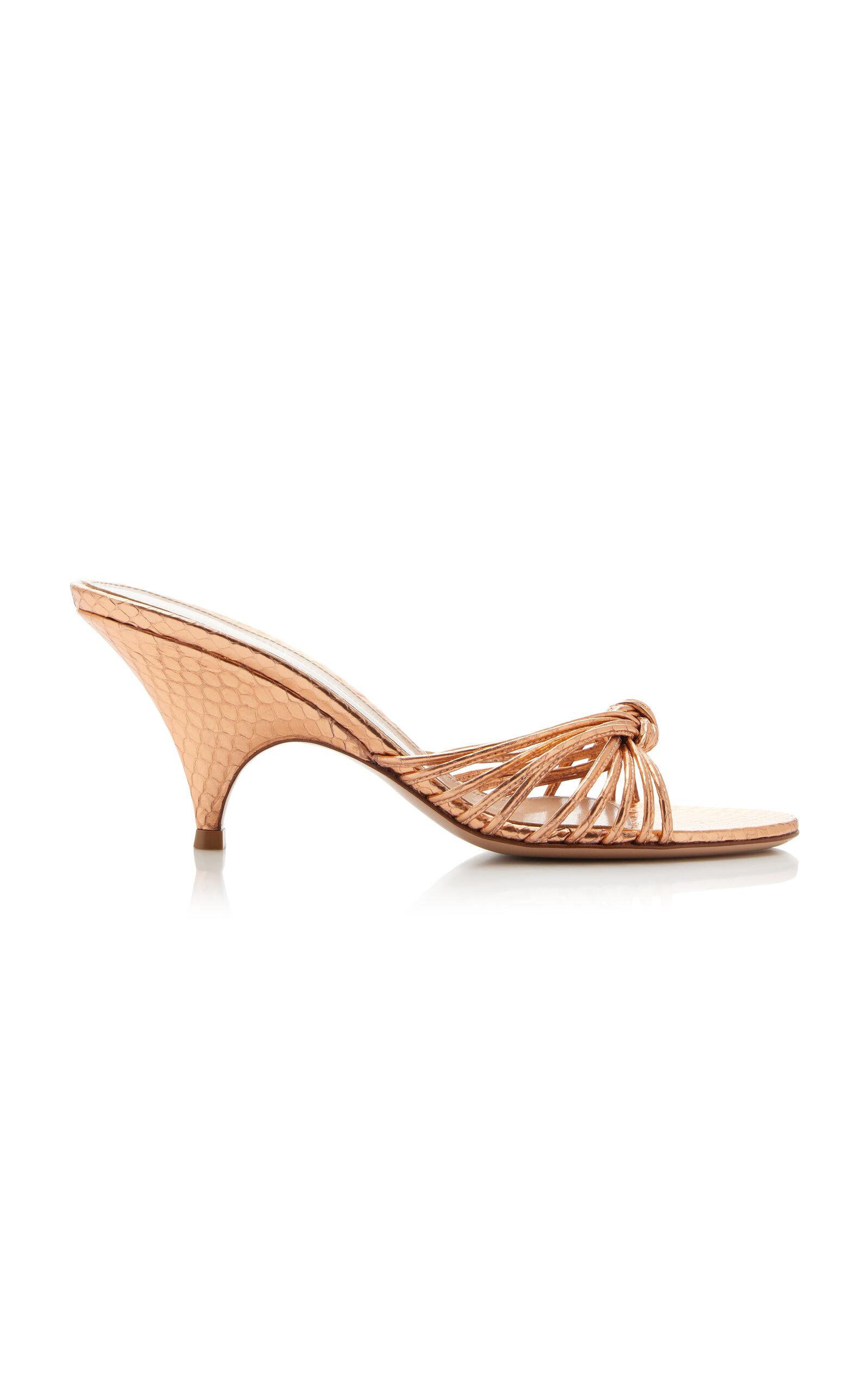 Gianvito Rossi Snakeskin Sandals - Moda Operandi by GIANVITO ROSSI
