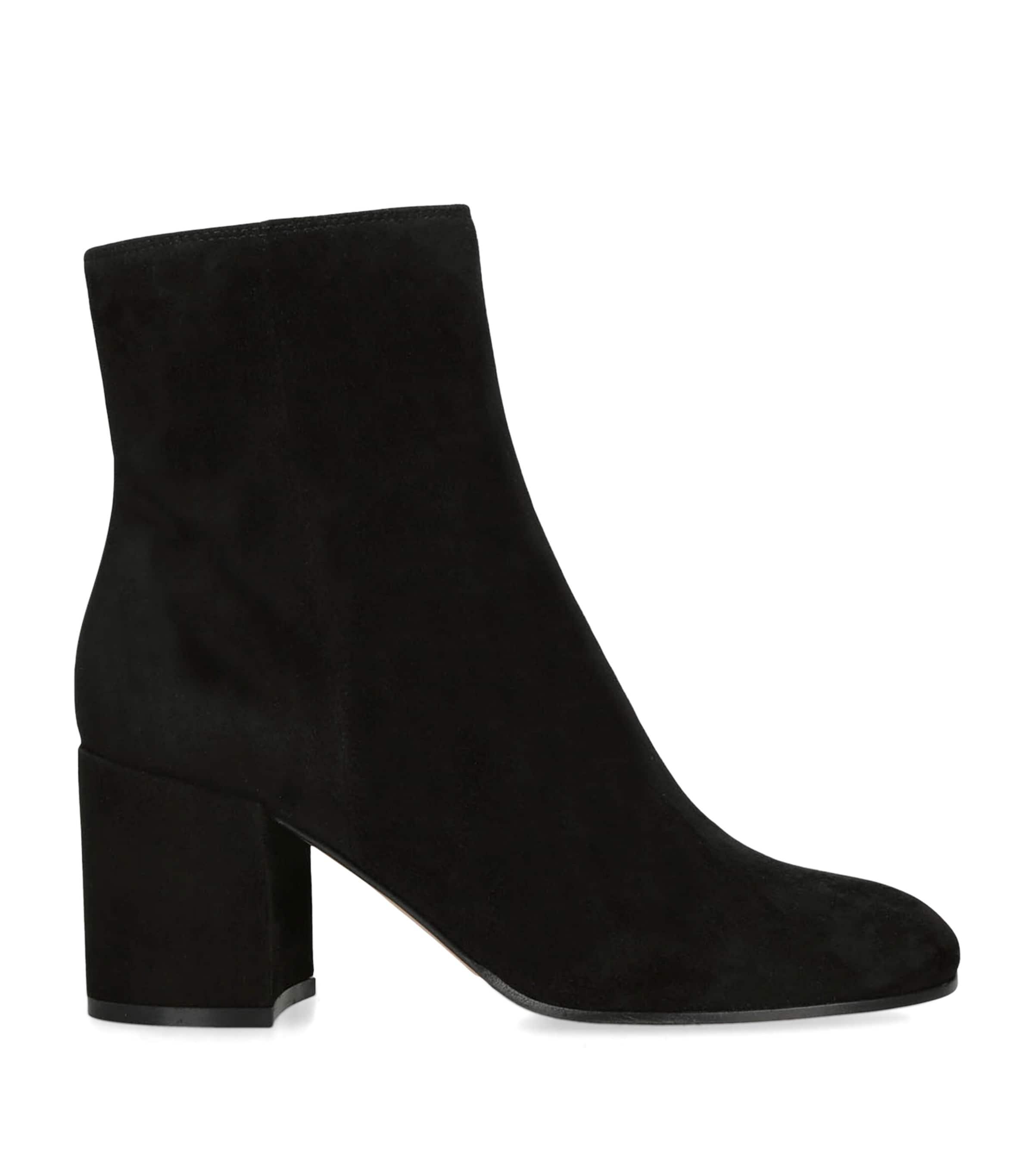 Gianvito Rossi Suede Camoscio Stivale Ankle Boots 70 by GIANVITO ROSSI