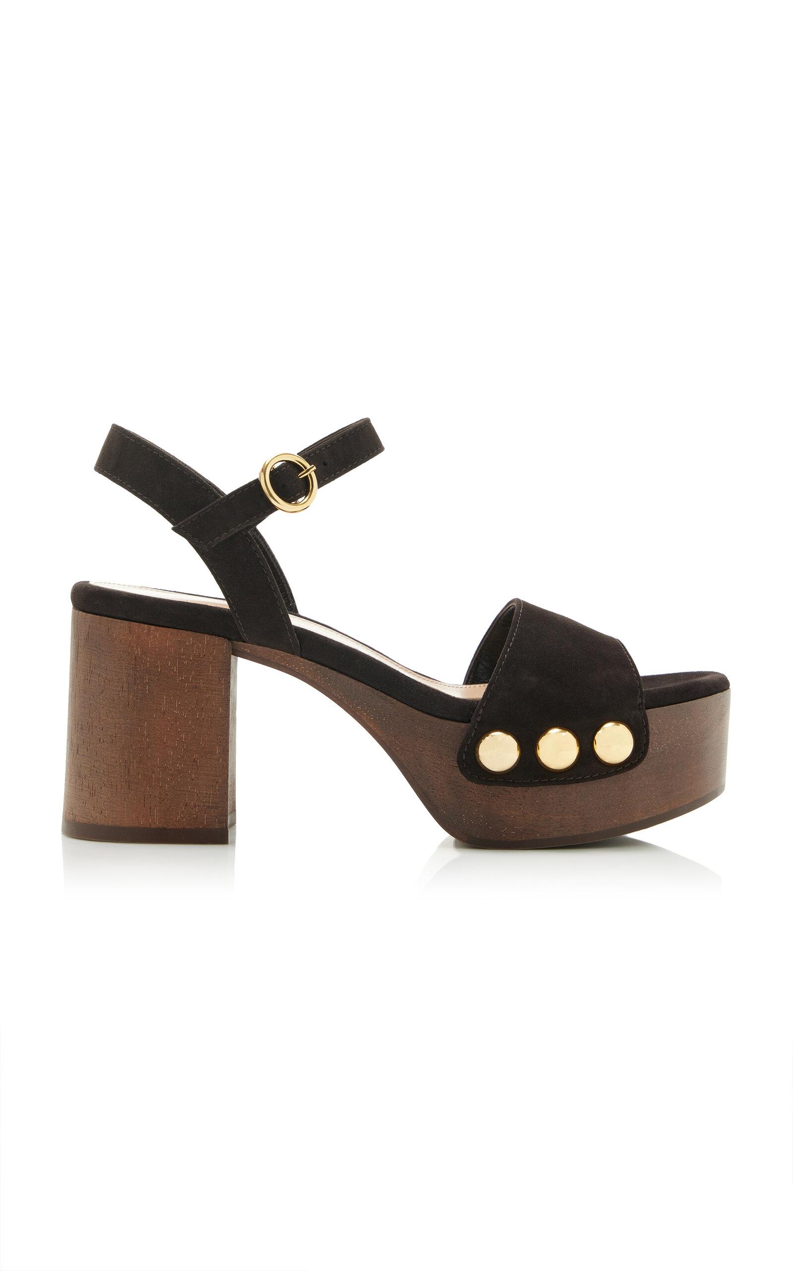 Gianvito Rossi Suede Platform Sandals - Moda Operandi by GIANVITO ROSSI