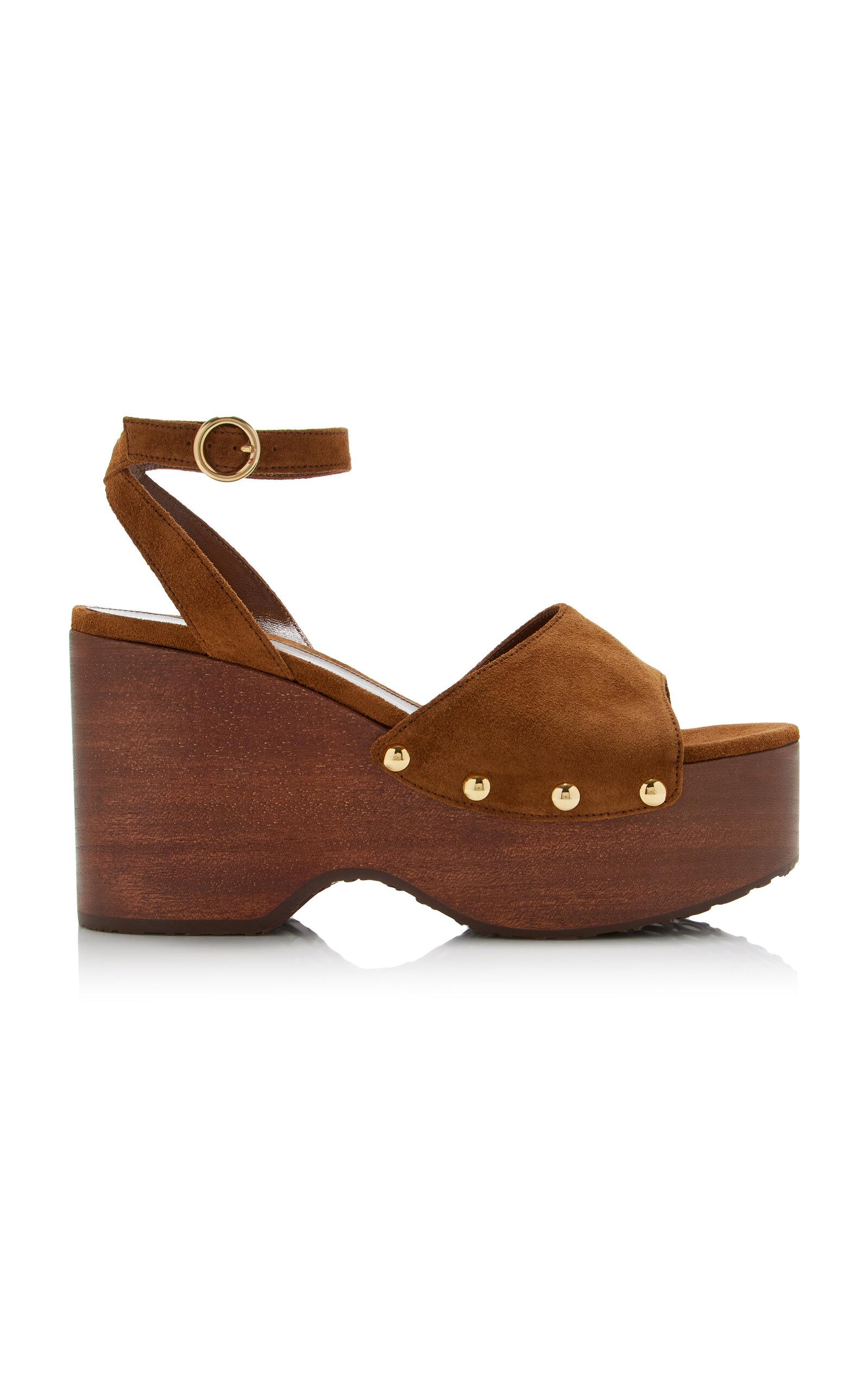 Gianvito Rossi Suede Platform Sandals - Moda Operandi by GIANVITO ROSSI