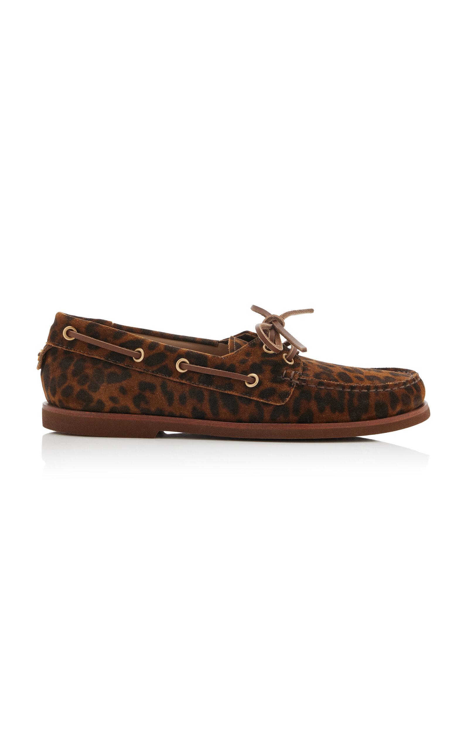 Gianvito Rossi Vandée Leopard Suede Flats - Moda Operandi by GIANVITO ROSSI