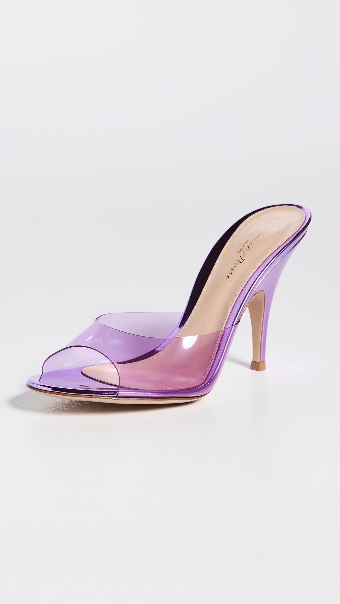 Glass Metallic Heels by GIANVITO ROSSI