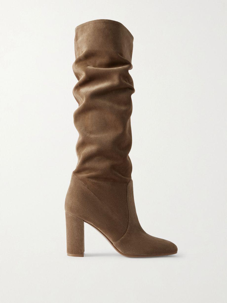 Glen 85 suede knee boots by GIANVITO ROSSI