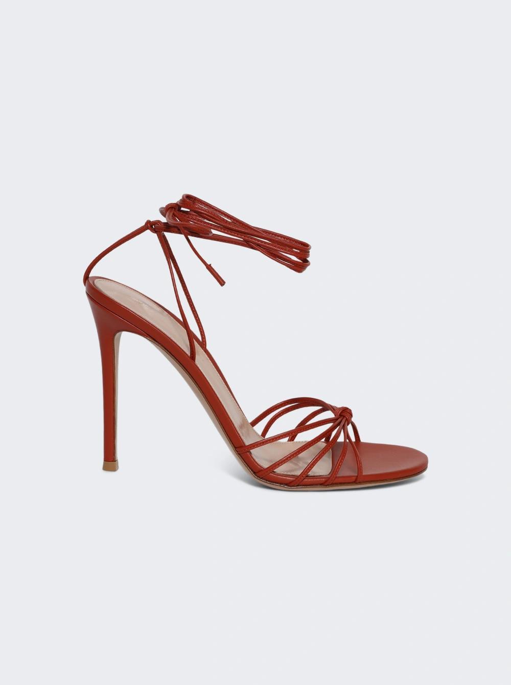 Gwyneth Sandals Canyon Red  | The Webster by GIANVITO ROSSI