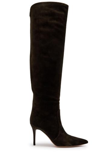 Hansen suede over-the-knee boots by GIANVITO ROSSI