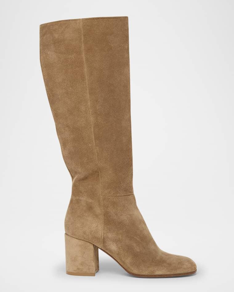 Joelle Suede Knee Boots by GIANVITO ROSSI
