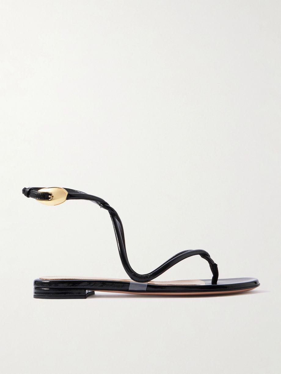 Jungle Mamba patent-leather sandals by GIANVITO ROSSI