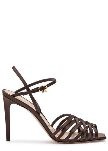 Kerry 100 satin sandals by GIANVITO ROSSI