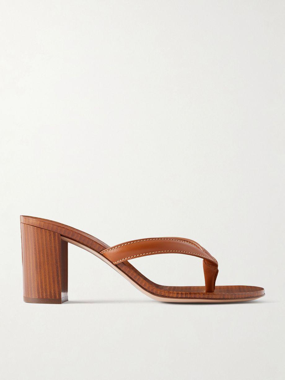 Leather 70 heel thong sandals by GIANVITO ROSSI