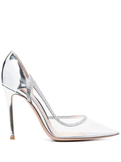 Leif 105mm metallic-effect pumps by GIANVITO ROSSI