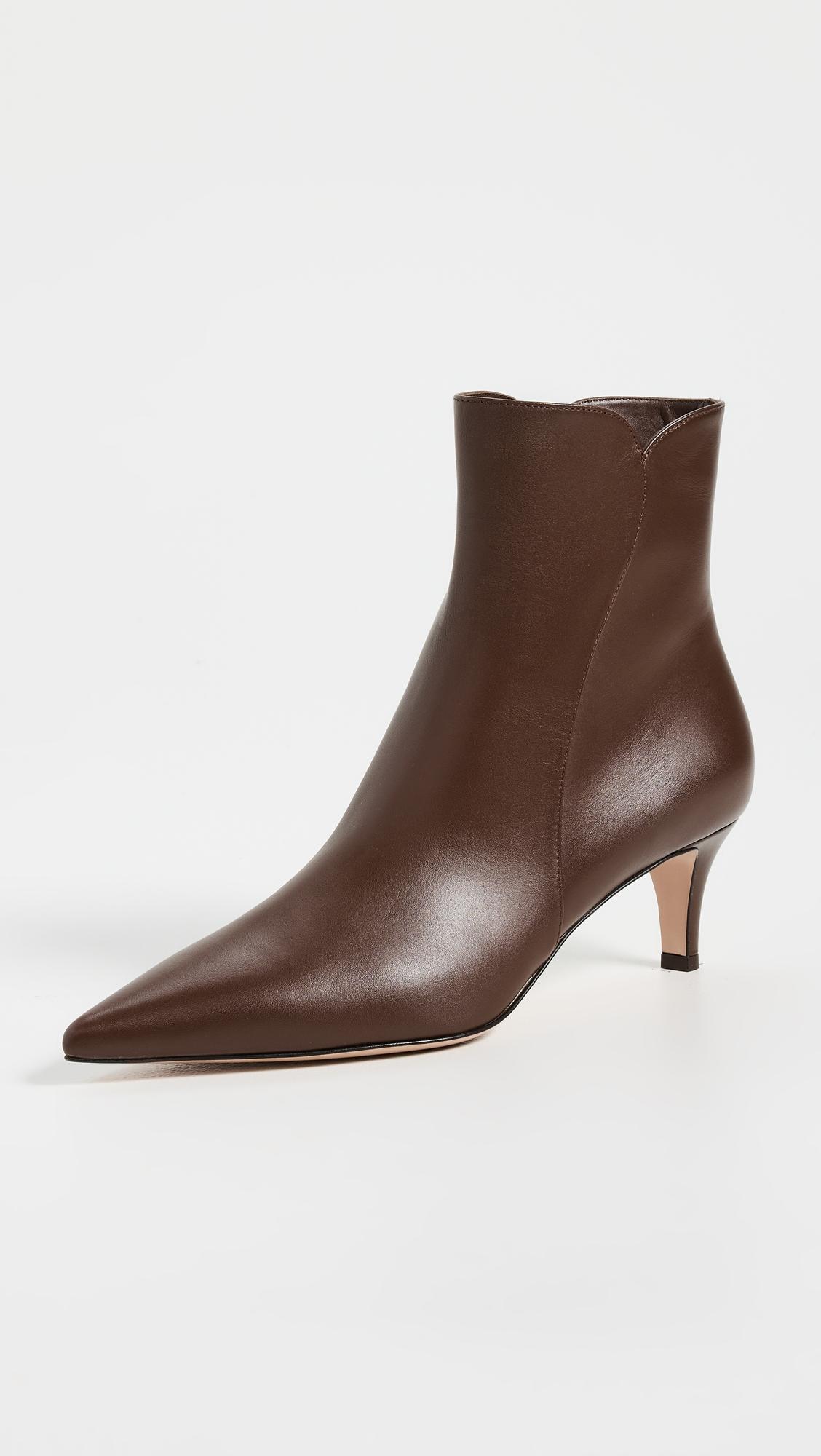Levy Vitello Slim Booties 55mm by GIANVITO ROSSI