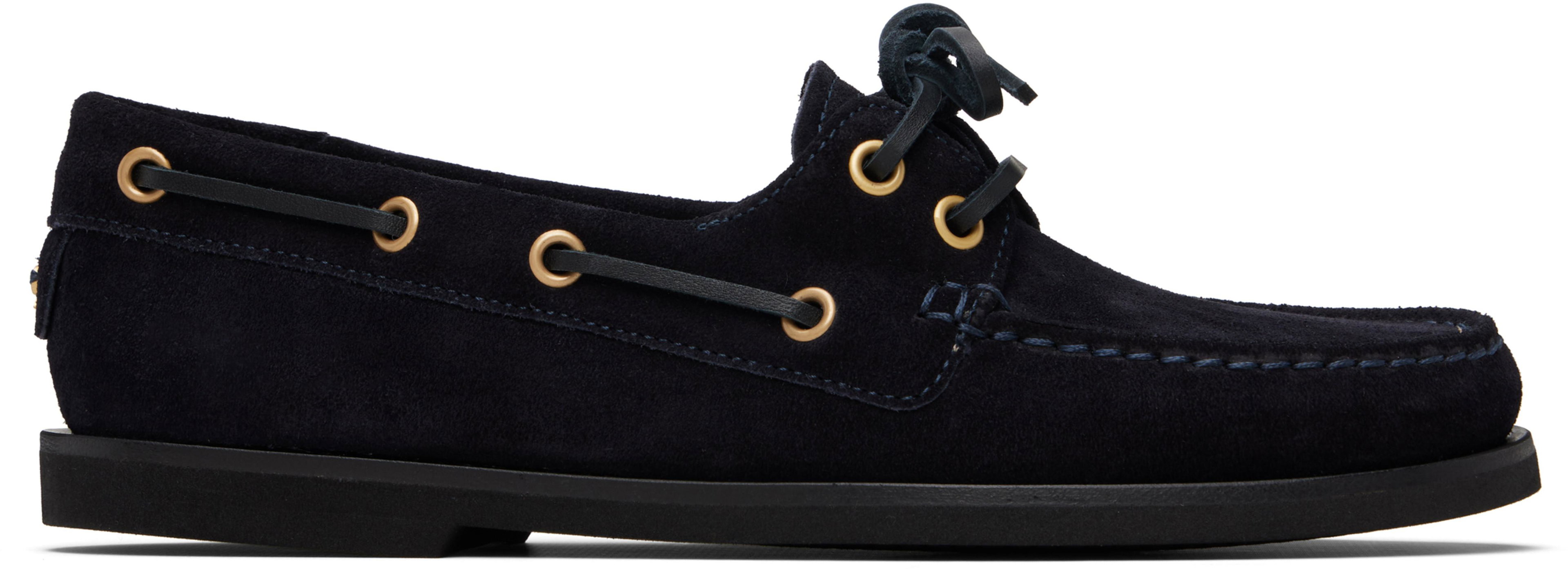 Navy Vandée Boat Shoes by GIANVITO ROSSI