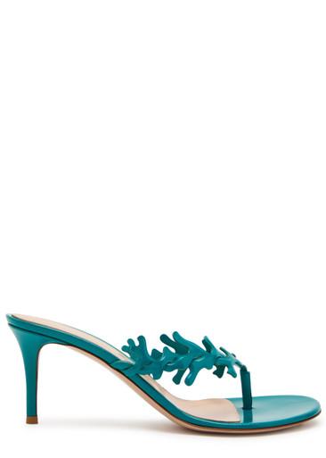 Ocean 70 patent leather thong mules by GIANVITO ROSSI