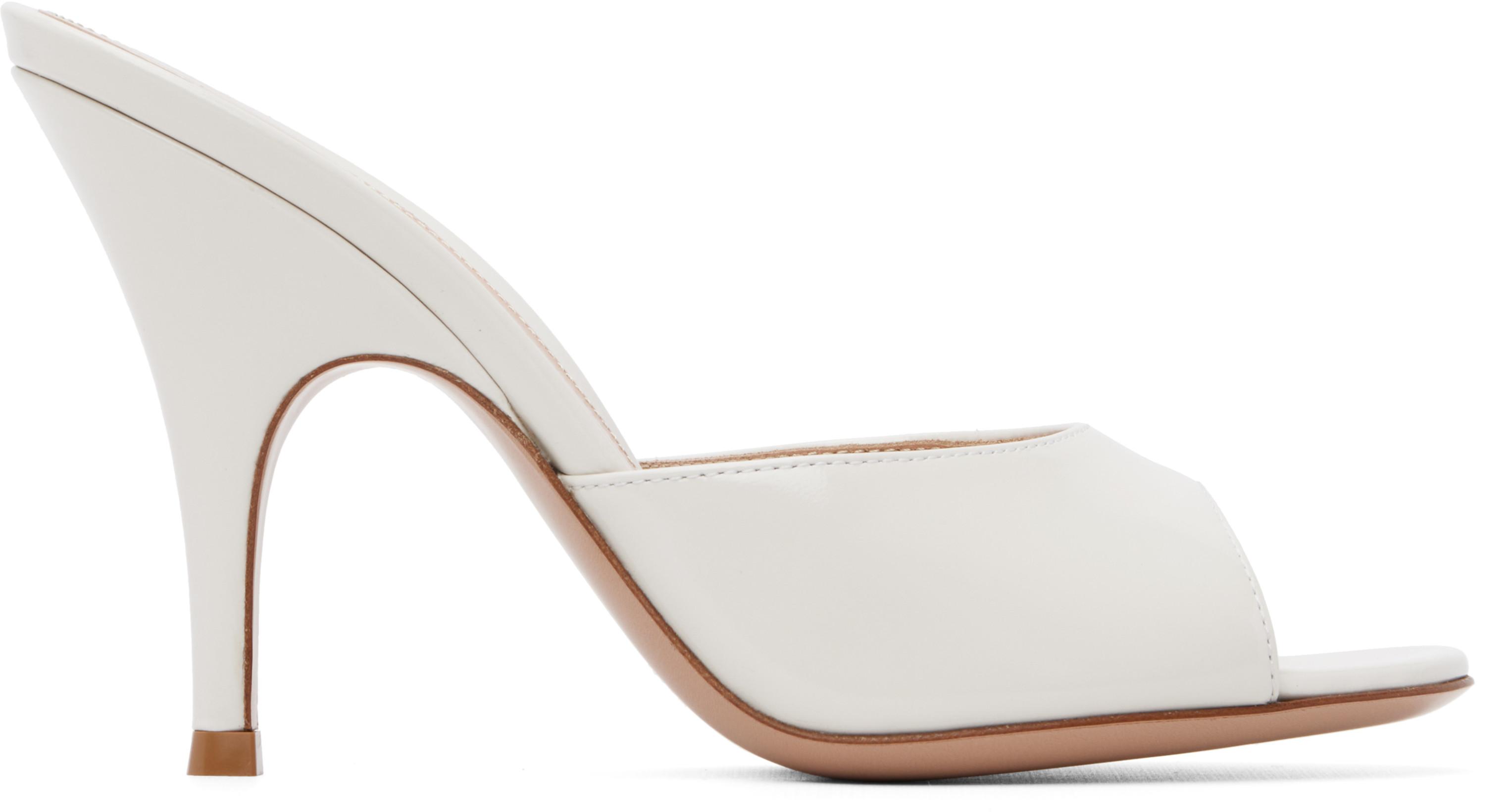 Off-White Sofia Mule 95 Heeled Sandals by GIANVITO ROSSI