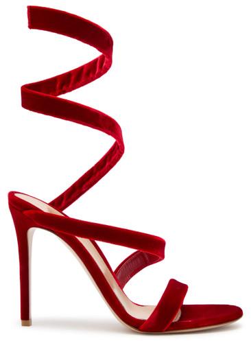 Opera 105 velvet sandals by GIANVITO ROSSI