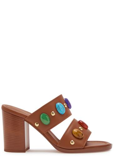 Pasha embellished leather sandals by GIANVITO ROSSI
