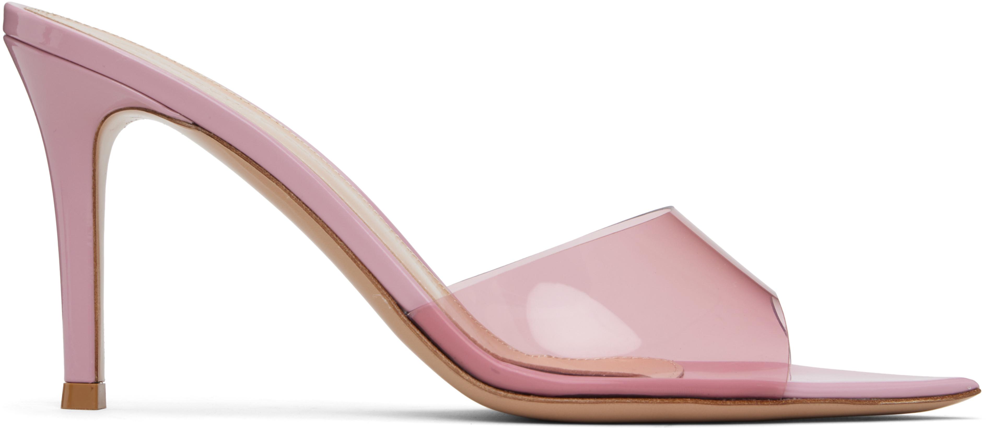 Pink Elle 85 Heeled Sandals by GIANVITO ROSSI