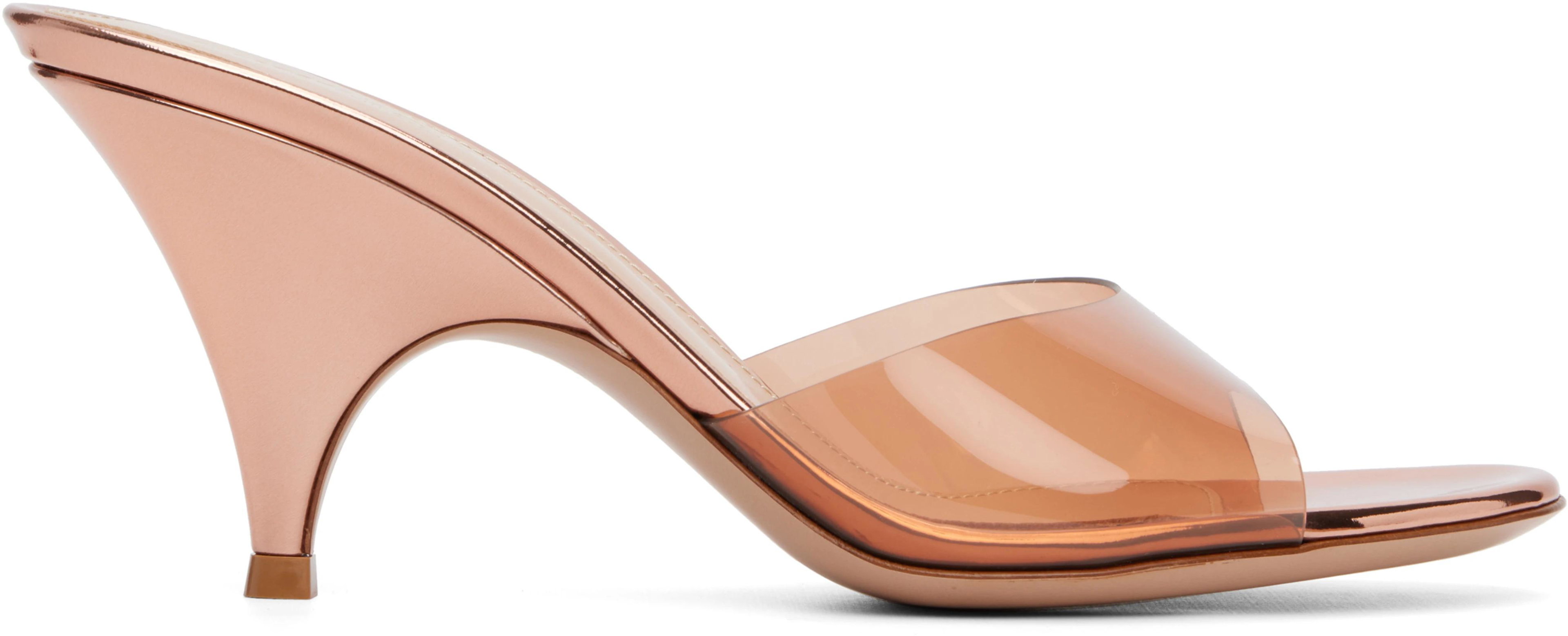 Pink Sofia Mule 70 Heeled Sandals by GIANVITO ROSSI