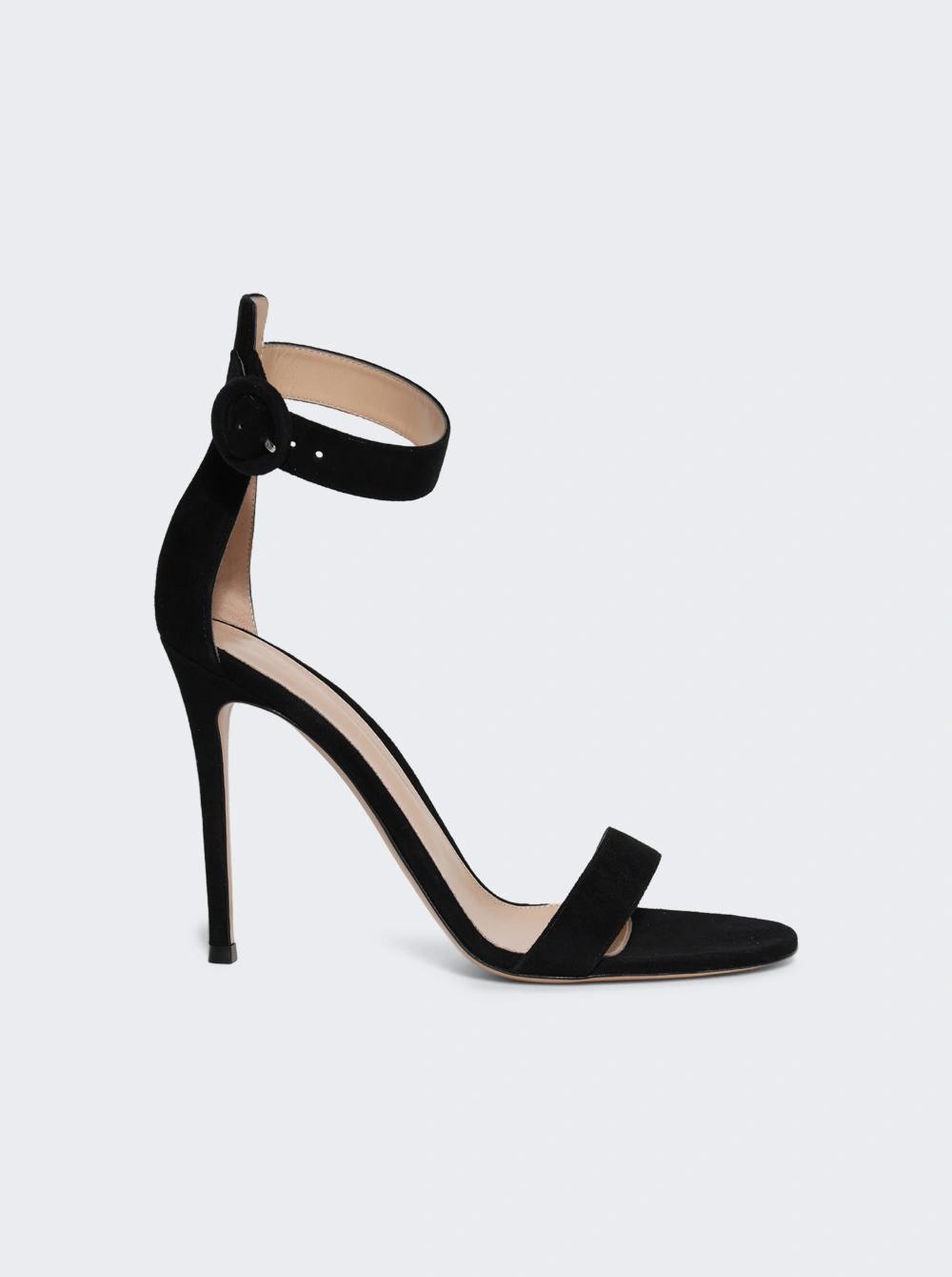 Portofino 105 Black Suede  | The Webster by GIANVITO ROSSI